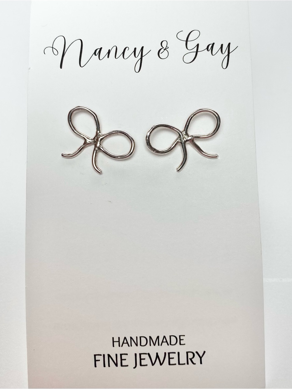 Petite Silver Bow Earrings - Brand New - Sweet Gift! #Tie the Knot #Remember Me